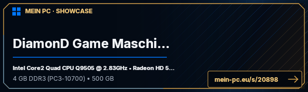 PC-Showcase DiamonD Game Maschine von Akeysoul auf MEIN PC