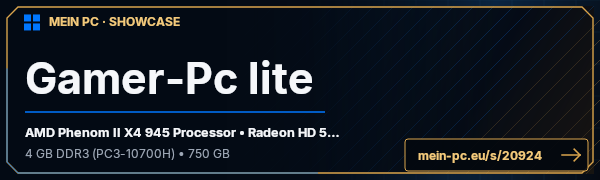 PC-Showcase Gamer-Pc lite von Traian auf MEIN PC