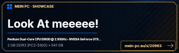 PC-Showcase Look At meeeee! von dasher_hunter auf MEIN PC