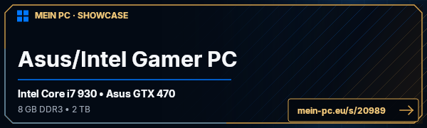 PC-Showcase Asus/Intel Gamer PC von Angerfist811 auf MEIN PC