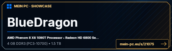 PC-Showcase BlueDragon von pikepu auf MEIN PC