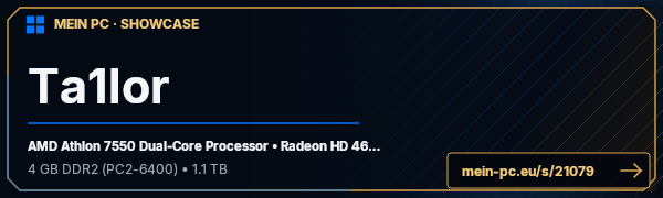 PC-Showcase Ta1lor von Ta1lor auf MEIN PC