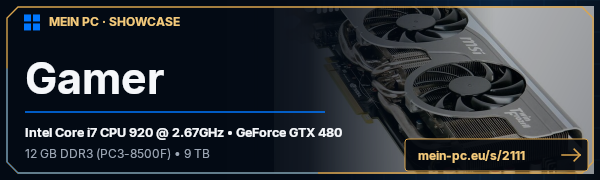 PC-Showcase Gamer von TheMask auf MEIN PC