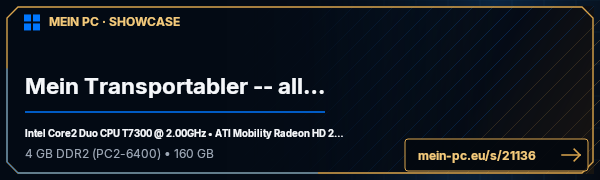 PC-Showcase Mein Transportabler -- alles für den Job von Jogi auf MEIN PC