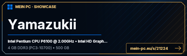 PC-Showcase Yamazukii von Yamaatzukii auf MEIN PC