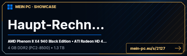 PC-Showcase Haupt-Rechner von Fire.Storm auf MEIN PC