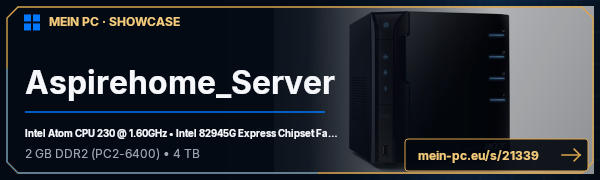 PC-Showcase Aspirehome_Server von *Spiderman* auf MEIN PC