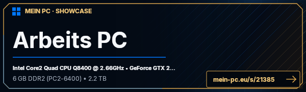 PC-Showcase Arbeits  PC von Jens_THD auf MEIN PC