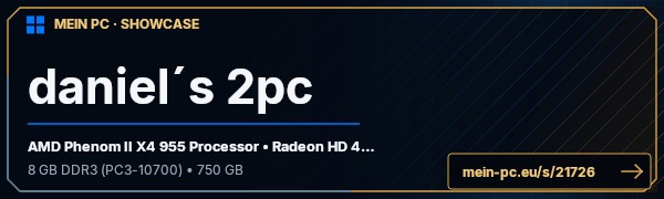 PC-Showcase daniel´s 2pc von racerboy44 auf MEIN PC