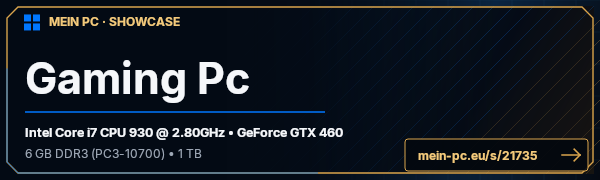 PC-Showcase Gaming Pc von lntoxiicate auf MEIN PC