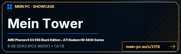 PC-Showcase Mein Tower von ShoQx auf MEIN PC