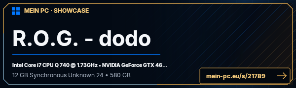 PC-Showcase R.O.G. - dodo von dodo000 auf MEIN PC