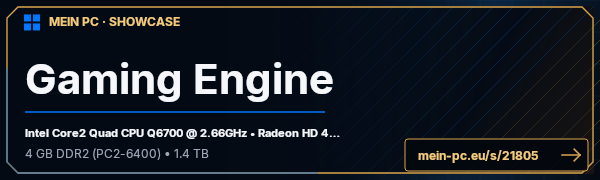 PC-Showcase Gaming Engine von K4T4N4 auf MEIN PC