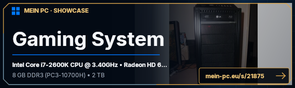PC-Showcase Gaming System von Bandin auf MEIN PC