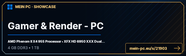 PC-Showcase Gamer & Render - PC von jwTVmedia auf MEIN PC