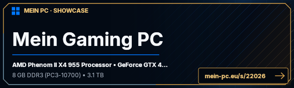 PC-Showcase Mein Gaming PC von multimill auf MEIN PC