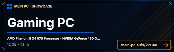 PC-Showcase Gaming PC von Tobi2139 auf MEIN PC