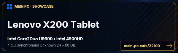 PC-Showcase Lenovo X200 Tablet von r3v1l auf MEIN PC