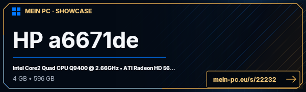 PC-Showcase HP a6671de von P4R4N0I4 auf MEIN PC
