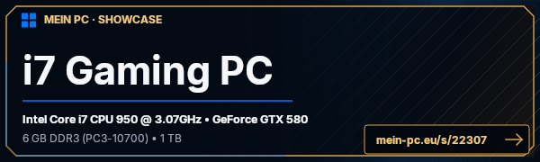 PC-Showcase i7 Gaming PC von B4c4rd1 auf MEIN PC