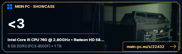 PC-Showcase <3 von honterfan auf MEIN PC