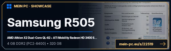 PC-Showcase Samsung R505 von _Alucard_ auf MEIN PC