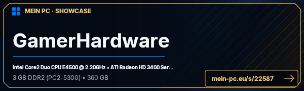 PC-Showcase GamerHardware von SniperStar auf MEIN PC