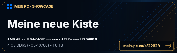 PC-Showcase Meine neue Kiste von olib32 auf MEIN PC