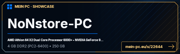 PC-Showcase NoNstore-PC von NoNstore auf MEIN PC