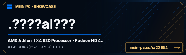 PC-Showcase .????al??? von .????al??? auf MEIN PC