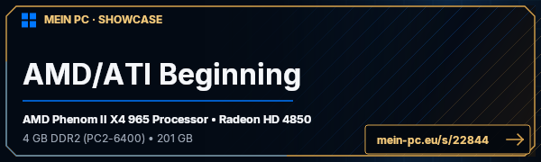 PC-Showcase AMD/ATI Beginning von TigerX7 auf MEIN PC
