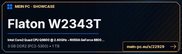 PC-Showcase Flaton W2343T von taxnum auf MEIN PC