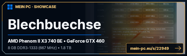 PC-Showcase Blechbuechse von Bamboocha auf MEIN PC