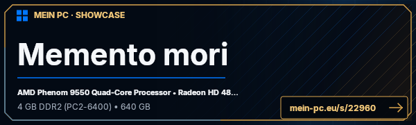 PC-Showcase Memento mori von Memento mori auf MEIN PC
