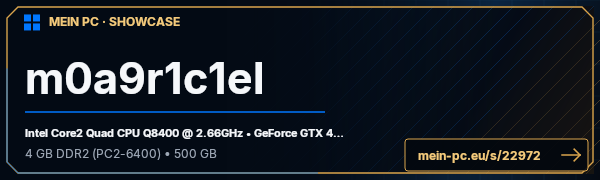PC-Showcase m0a9r1c1el von m0a9r1c1el auf MEIN PC
