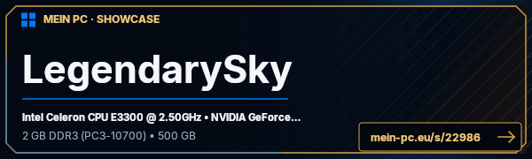PC-Showcase LegendarySky von LegendarySky auf MEIN PC