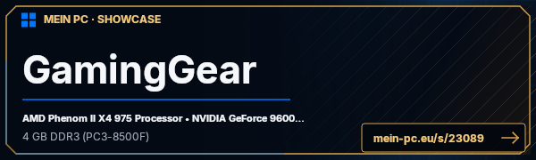 PC-Showcase GamingGear von georgiodr auf MEIN PC