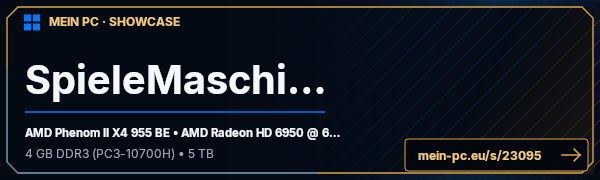PC-Showcase SpieleMaschine von Hellyyy auf MEIN PC