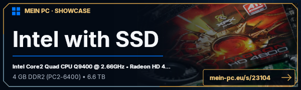 PC-Showcase Intel with SSD von P auf MEIN PC