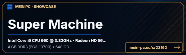 PC-Showcase Super Machine von useluker auf MEIN PC