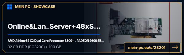 PC-Showcase Online&Lan_Server+48xSwitch_3com von RIIDII auf MEIN PC