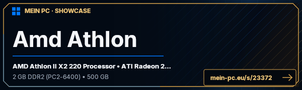 PC-Showcase Amd Athlon von Morder auf MEIN PC