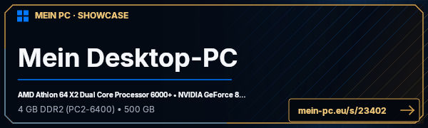 PC-Showcase Mein Desktop-PC von Acronox25 auf MEIN PC