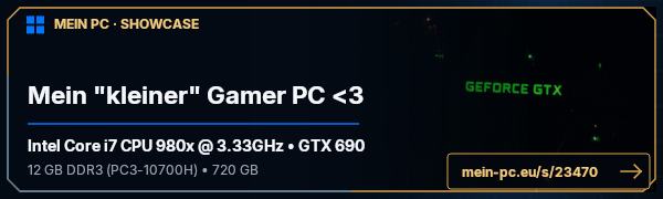 PC-Showcase Mein "kleiner" Gamer PC <3 von Aluna auf MEIN PC