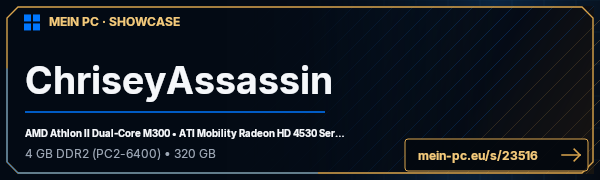 PC-Showcase ChriseyAssassin von ChriseyAssassin auf MEIN PC