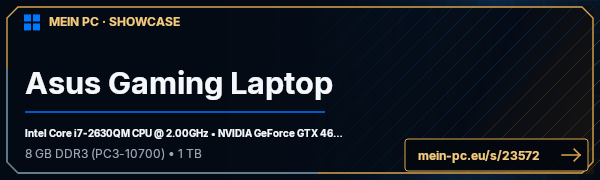 PC-Showcase Asus Gaming Laptop von Carlos_Meraz auf MEIN PC
