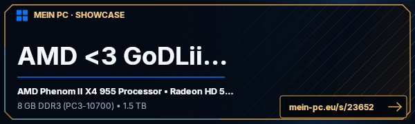 PC-Showcase AMD <3 GoDLiikE von SicK² auf MEIN PC
