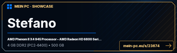 PC-Showcase Stefano von 99gecko99 auf MEIN PC