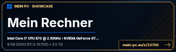 PC-Showcase Mein Rechner von Pixel_5D auf MEIN PC