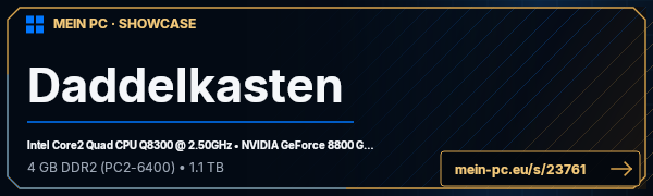 PC-Showcase Daddelkasten von s1cnezz auf MEIN PC